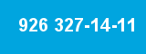 926 327-14-11 926 327-14-11